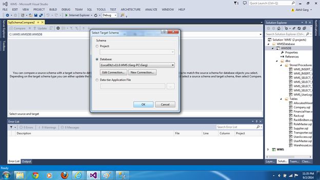 Select Target Schema